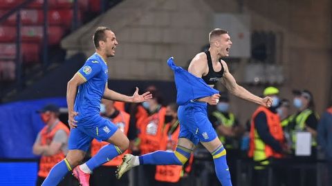Ukraine beat Sweden in the stoppage time of the second period of an extra time 
